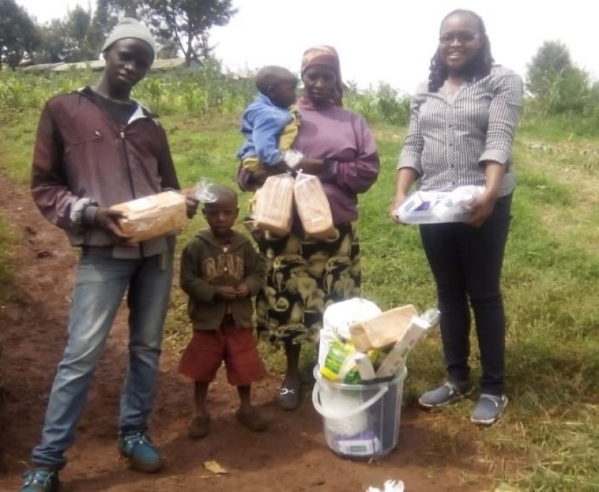Maggie with Stephen NJoroge’s family