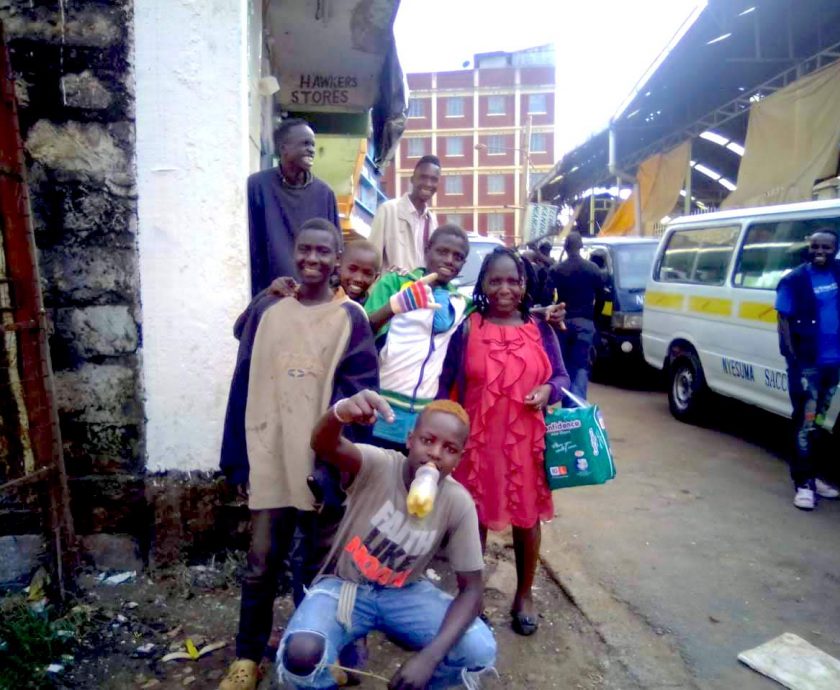 Children on the streets of Nairobi